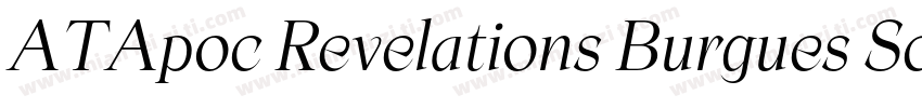 ATApoc Revelations Burgues Script字体转换